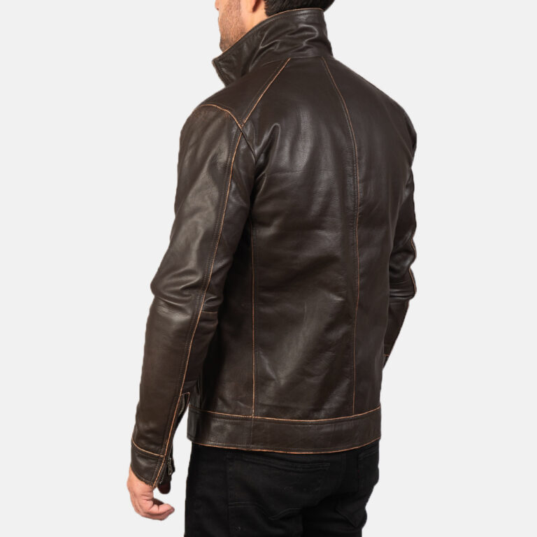 Mens Hudson Brown Leather Biker Jacket7946-8-1577872402014